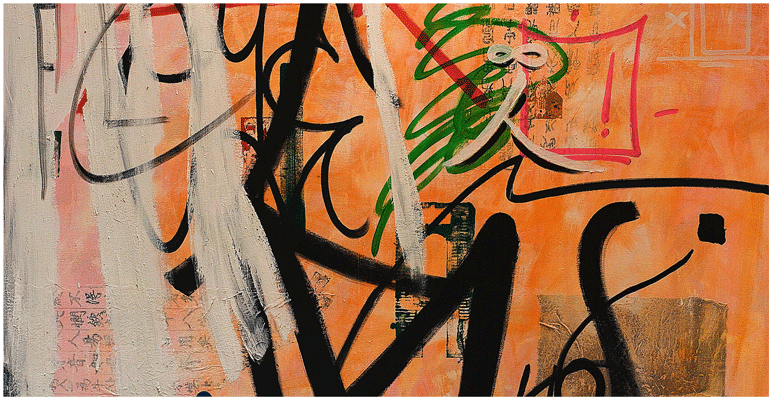 Moon Kwan Park — CalliGraffiti, Mischtechnik